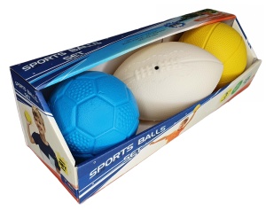 Set 3 mingi sport pentru copii Gerardo’s Toys – mini mingi ușoare și durabile, indoor & outdoor, ideale coordonare mână-ochi, Made in EU - Img 8