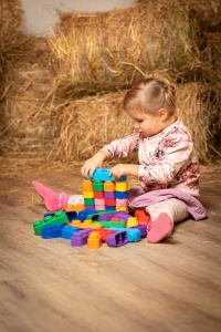 Set de construcție cuburi moi Gerardo’s Toys 21 piese – jucărie educativă senzorială soft pentru bebeluși și copii 6+ luni | cuburi sigure, motricitate, creativitate, material antibacterian - Img 5