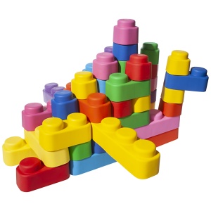 Set de construcție cuburi moi Gerardo’s Toys 42 piese – jucărie educativă senzorială soft pentru bebeluși și copii 6+ luni | cuburi sigure, motricitate, creativitate, material antibacterian - Img 9