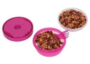 Caserola compartimentata N'Ice Box cu disc racire, Carl Oscar, 0.3l, mov