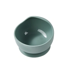 Castron/bol antiderapant din silicon pentru animale - bol de apă/hrană caini și pisici, antistropire, cu ventuză, moale, durabil, silențios - culoare verde