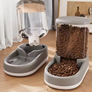Dispenser automat 2 în 1 pentru apă și mâncare câini și pisici, 3.8 L, nontoxic, dozare prin gravitație, ușor de curățat - Yatrick - Img 8