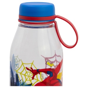 Sticlă de apă pentru copii Spiderman 650 ml, Ecozen/Tritan, fără BPA, capac cu mâner silicon, sticlă sport pentru școală și excursii - Img 3