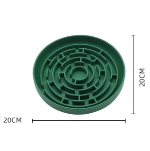 Yatrick Bol Slow Feeder pentru câini și pisici - Silicon alimentar anti-sufocare, antiderapant, hrănire lentă, stimulator digestiv - culoare vernil - Img 10