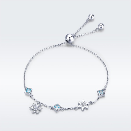 Brățara Argint Fulg Nea – Eleganță cu Strălucire de Zircon ARG108AA