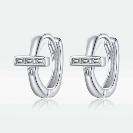 Cercei din argint -Triangular ear buckles- ARG85A