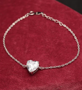 Bratara Din Argint --SPARKLING HEART-- ARG33C - Img 1