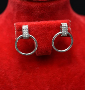 Cercei din argint Silver Crystals ARG58A