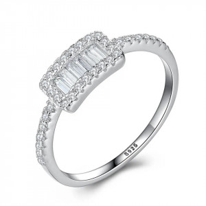 Inel Argint Cu Zirconiu Design nou Logodna-- ARG302A - Img 5