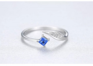 Inel Argint reglabil finut -BLUE- ARG397F - Img 2