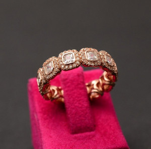 INEL ARGINT Swarovski Fashion Dama Gold Arg348 - Img 2