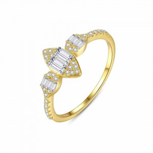 Inel din Argint Cubic Gold-- Arg83D - Img 3