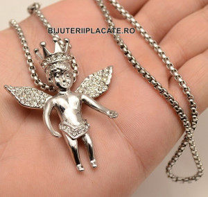 LANT CU PANDANTIV -ANGEL- INOX AURIT LC215 - Img 1