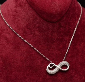 Lantisor Cu Pandativ DIn Argint -- Infinity Love-- ARG151A - Img 1