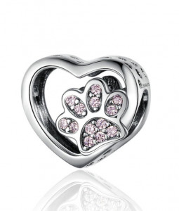 Talisman din argint -Footprint Stopper Bead- CHA1016A - Img 2