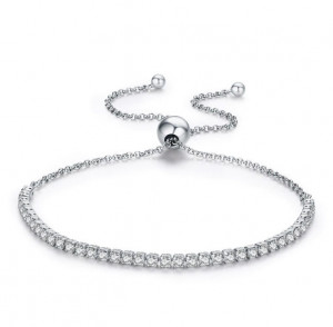 Bratara din argint Sparkling Tennis clear ARG75C