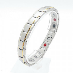 Bratara Inox Magnetica Argintie cod B863F - Img 2