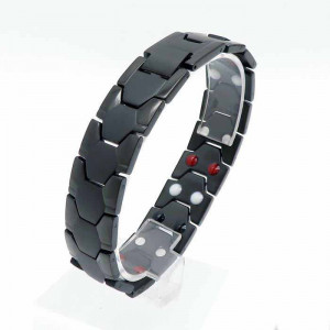 Bratara Inox Neagra -MAGNETICA- B982C