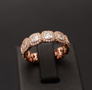 INEL ARGINT Swarovski Fashion Dama Gold Arg348 - Img 3