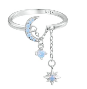 Inel Reglabil cu Cristale Strălucitoare – Eleganță și Rafinament Cod ARG159C - Img 1