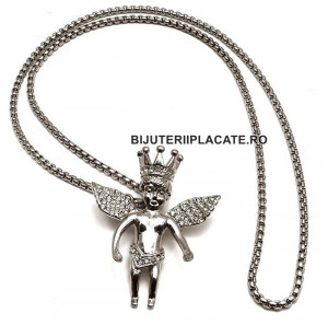 LANT CU PANDANTIV -ANGEL- INOX AURIT LC215 - Img 2