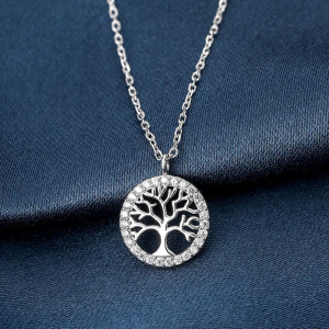 Lantisor Cu Pandativ DIn Argint -- TREE OF LIFE-- ARG149A - Img 2