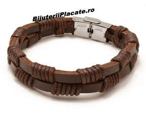 Bratara Barbati Solida Piele -MARO-  B858 - Img 2