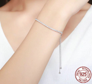 Bratara din argint Sparkling Tennis clear ARG75C - Img 2