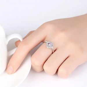 INEL ARGINT CU Zirconiu --Pink Crystal-- arg381M - Img 2