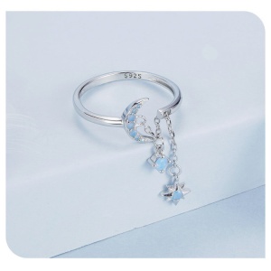Inel Reglabil cu Cristale Strălucitoare – Eleganță și Rafinament Cod ARG159C - Img 3