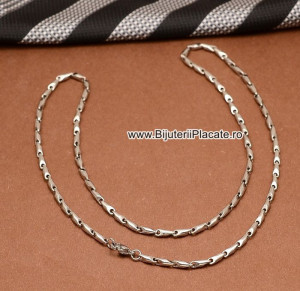 Lant Byzantine Inox Finut Ton Argintiu L148A - Img 1