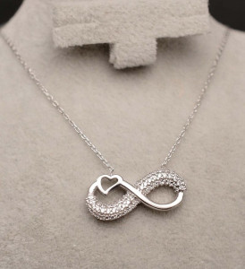 Lantisor Cu Pandativ DIn Argint -- Infinity Love-- ARG151A - Img 3