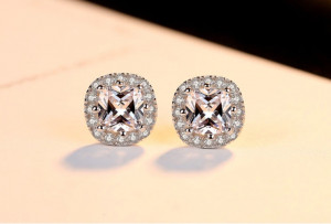 Set cercei si colier din argint S925 zirconiu cubic de lux Set285A - Img 4