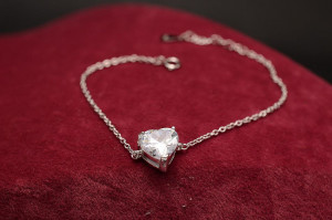 Bratara Din Argint --SPARKLING HEART-- ARG33C - Img 4