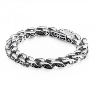 Bratara Inox -CUBAN- Solid Cod B854 - Img 2