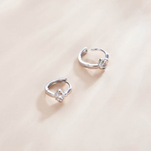 Cercei din argint -Crown ear buckles- ARG90C - Img 9