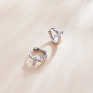 Cercei din argint -Triangular ear buckles- ARG85A - Img 3