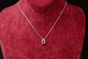 Colier din argint Lacrima cu Onix Negru Arg44C - Img 4
