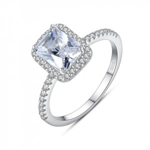 Inel Argint Cu Zirconiu Cubic Logodna-- ARG307E - Img 5