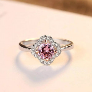 INEL ARGINT CU Zirconiu --Pink Crystal-- arg381M - Img 3