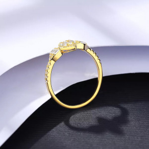 Inel din Argint Cubic Gold-- Arg83D - Img 5
