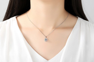 Set cercei si colier din argint S925 in stil clasic Set358A - Img 6