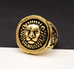 Ghiul Inox Barbati Model -Cap de Leu--- cod IM639J - Img 2