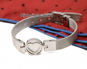 Bratara Inox Dama Argintie BF886C - Img 3