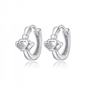 Cercei din argint -Crown ear buckles- ARG90C