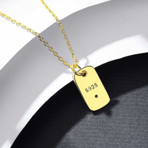 Colier din argint 925 Gold -YOURS TRULY- ARG208A - Img 5