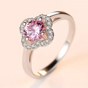 INEL ARGINT CU Zirconiu --Pink Crystal-- arg381M