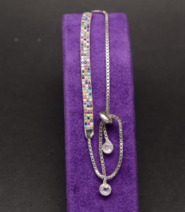 Bratara din argint Sparkling Multicolora Glamour ARG185A - Img 3