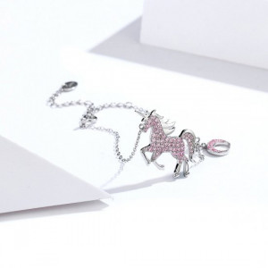 Bratara Din Argint Unicorn Fantasy Arg382D - Img 2