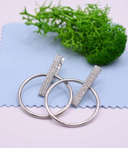 Cercei Din Argint 925 Aurii sau Arginti - Rotunzi - Placati cu aur 14k cod ARG276FA - Img 3